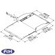 2u Sliding Rack Shelf - 380mm Depth